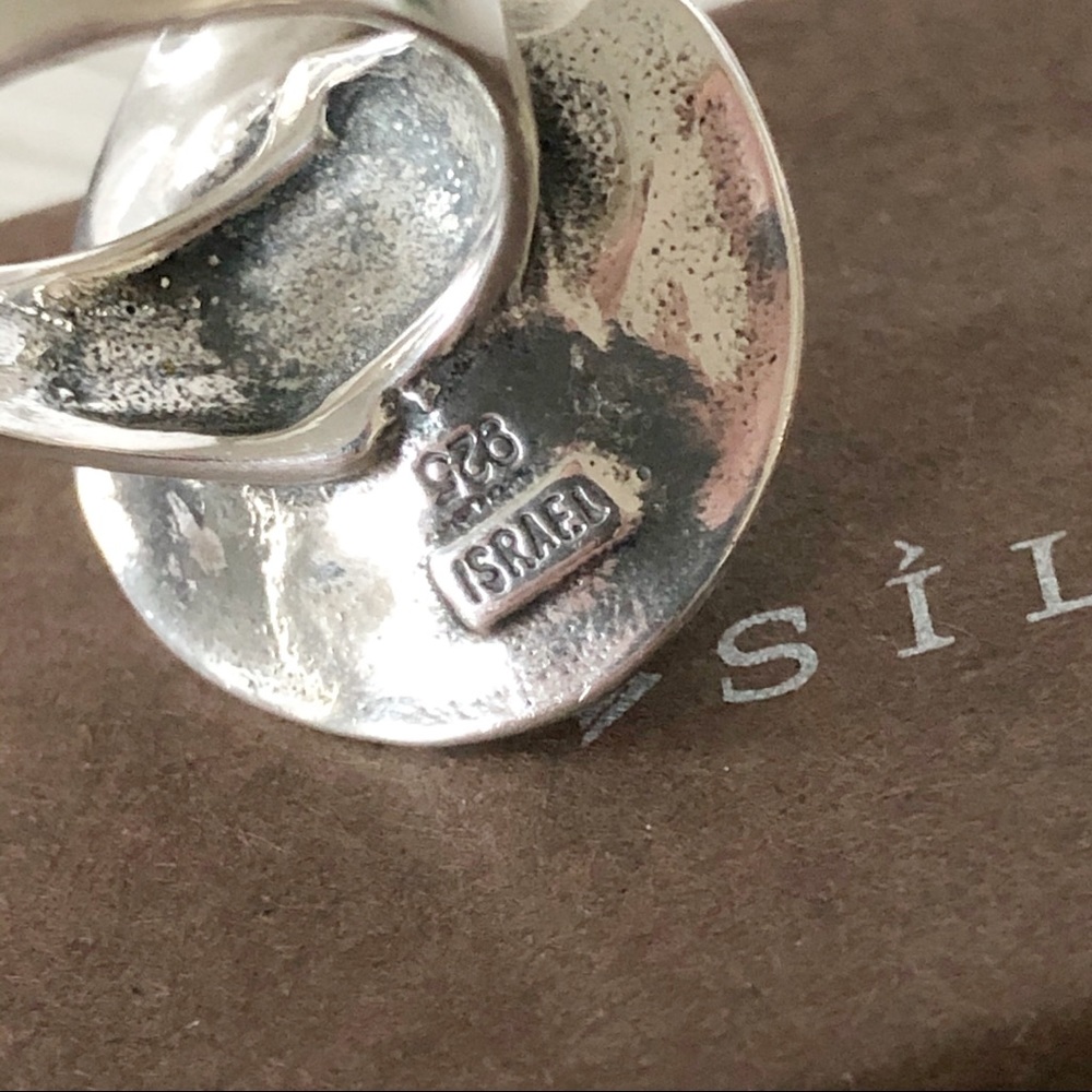 Size 5 SILPADA Lily Pearl & .925 Sterling Silver Ring, R2121 - Picture 5 of 6